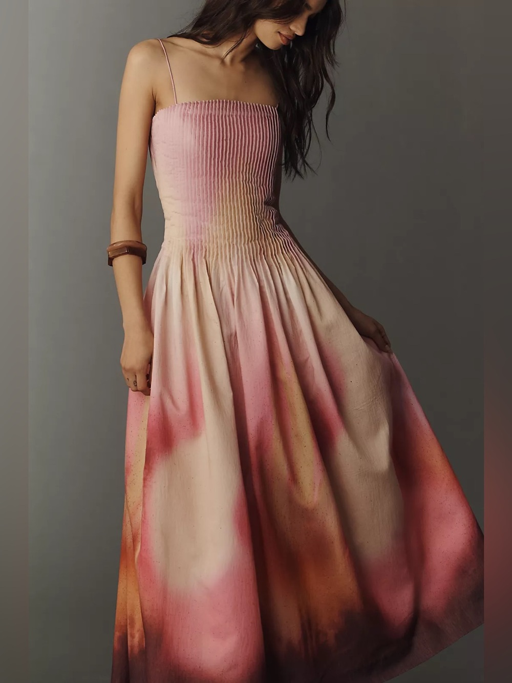AMUR Grecia Pleated Sleeveless Maxi Dress 2026SS NWOT - Picture 2 of 8